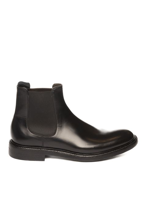 beatles in black leather GREEN GEORGE | 7067POLISHED-NERO